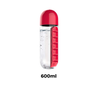 Plastic Water Bottle with Pill Box