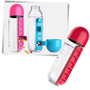 Plastic Water Bottle with Pill Box
