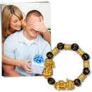 Black & Gold Obsidian Bracelet