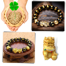 Black & Gold Obsidian Bracelet