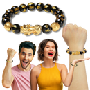 Black & Gold Obsidian Bracelet