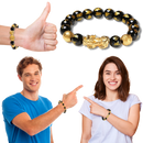 Black & Gold Obsidian Bracelet