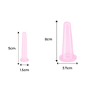 4 Silicone Cups for Facial Massage Cupping