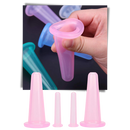4 Silicone Cups for Facial Massage Cupping
