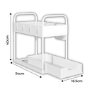 Double-Drawer Kitchen Spice Rack