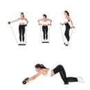 Abdominal Rollers with Resistance Bands