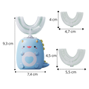 Electric U-Shaped Toothbrush for Kids