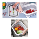 Collapsible Cutting Board with Basket