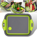 Collapsible Cutting Board with Basket