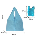 Pleated Stretch Shopping Bag