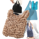 Pleated Stretch Shopping Bag