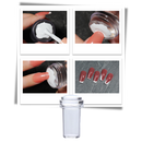 Silicone Nail Art Stamping Kit with Scraper