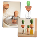 Oil Glass Bottle with Brush