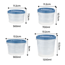 Stackable Food Container with Drainer