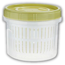 Stackable Food Container with Drainer