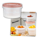 Stackable Food Container with Drainer