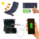 Portable Solar Panel Charger with USB Port