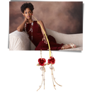 Rose Tassel Earrings