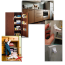 Pack of 4 Child Safety Magnetic Cabinet Locks