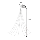 Christmas Tree Waterfall Fairy Lights