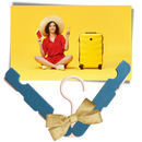 2-Pack Portable Clothes Hangers