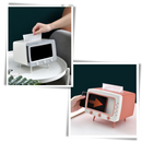 Tissue Dispenser with Phone Holder