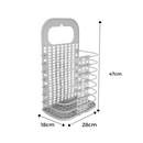 Plastic Folding Wall-Mountable Laundry Basket