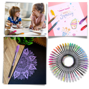 48-Color Glitter Gel Pens Set