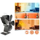 4-Blade Heat Powered Stove Fan for fireplaces