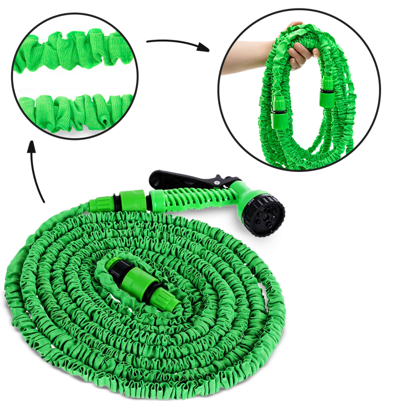 Expandable Garden Hose with Spray gun