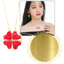 Adjustable 4 Leaf Clover Heart Necklace