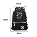 Luminous anime laptop backpack