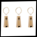 Bottle string LED light with cork (pack of 3)
