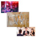 Silver/Gold Cross-Curved Earrings