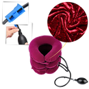 Cervical neck traction inflatable collar