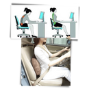 Dual buttock seat cushion