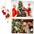 Electric climbing Santa Claus decoration