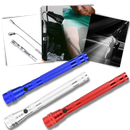 Telescopic magnetic LED flashlight