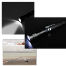 Telescopic magnetic LED flashlight