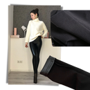 High-waisted Faux Leather Trousers