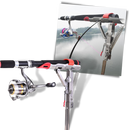 Fishing rod holder with springs