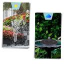 Floating solar water fountain