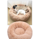 Fluffy Plush Donut Pet Bed