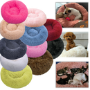Fluffy Plush Donut Pet Bed
