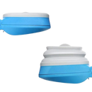 Foldable dog poop scoop with bag dispenser