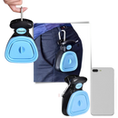 Foldable dog poop scoop with bag dispenser