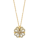 Four-Leaf Heart-Shaped Necklace