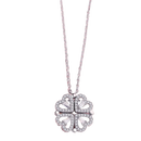 Four-Leaf Heart-Shaped Necklace