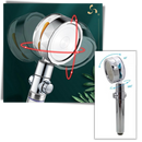 High pressure rotating helix shower head