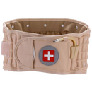 Inflatable decompression lumbar support belt